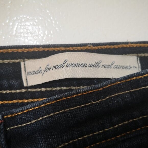 NYDJ Not your Daughters Jeans Ladies Size 8 Dark Wash Blue Jeans - Picture 4 of 12